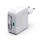 Ładowarka i akumulator Hama ŁADOWARKA GAN 30W Z ZWIJANYM KABLEM 2 USB-C BIAŁA